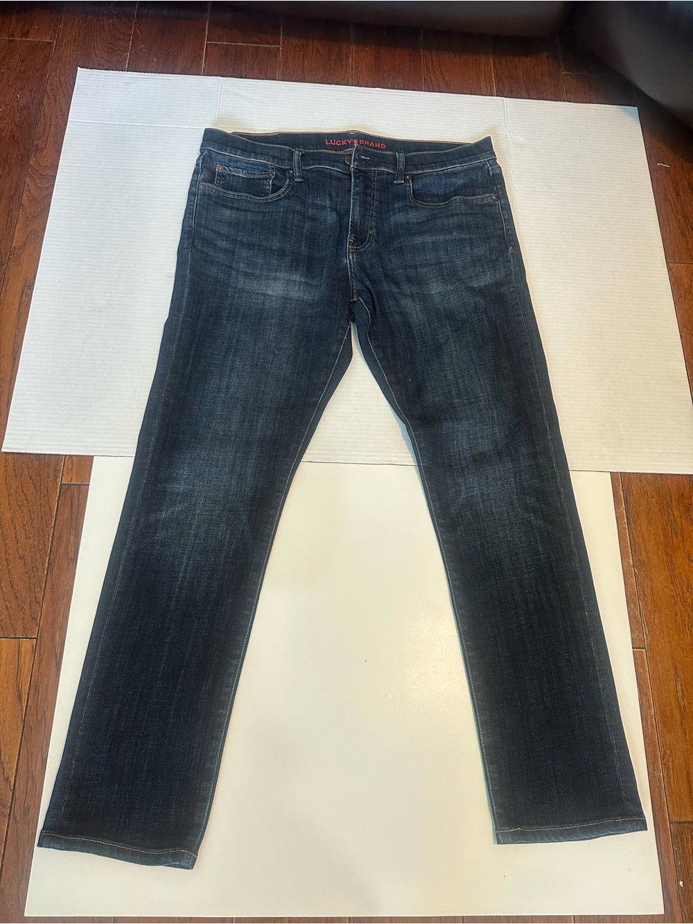 Lucky Brand 110 Slim Men’s Jeans 34x30 Dark Wash Blue Denim